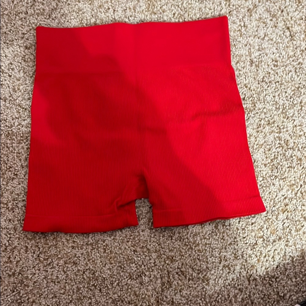 Vibrant Red Women's Shorts
